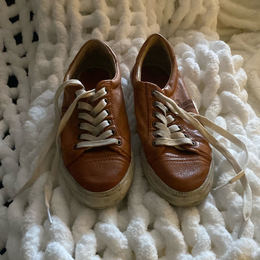 Frye shoes in orange
